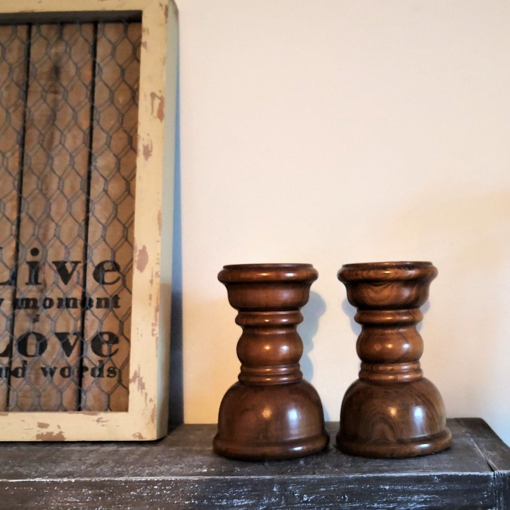 Pedestal Candle Holder (Set of 2) 4 1/2"x 2 3/4"